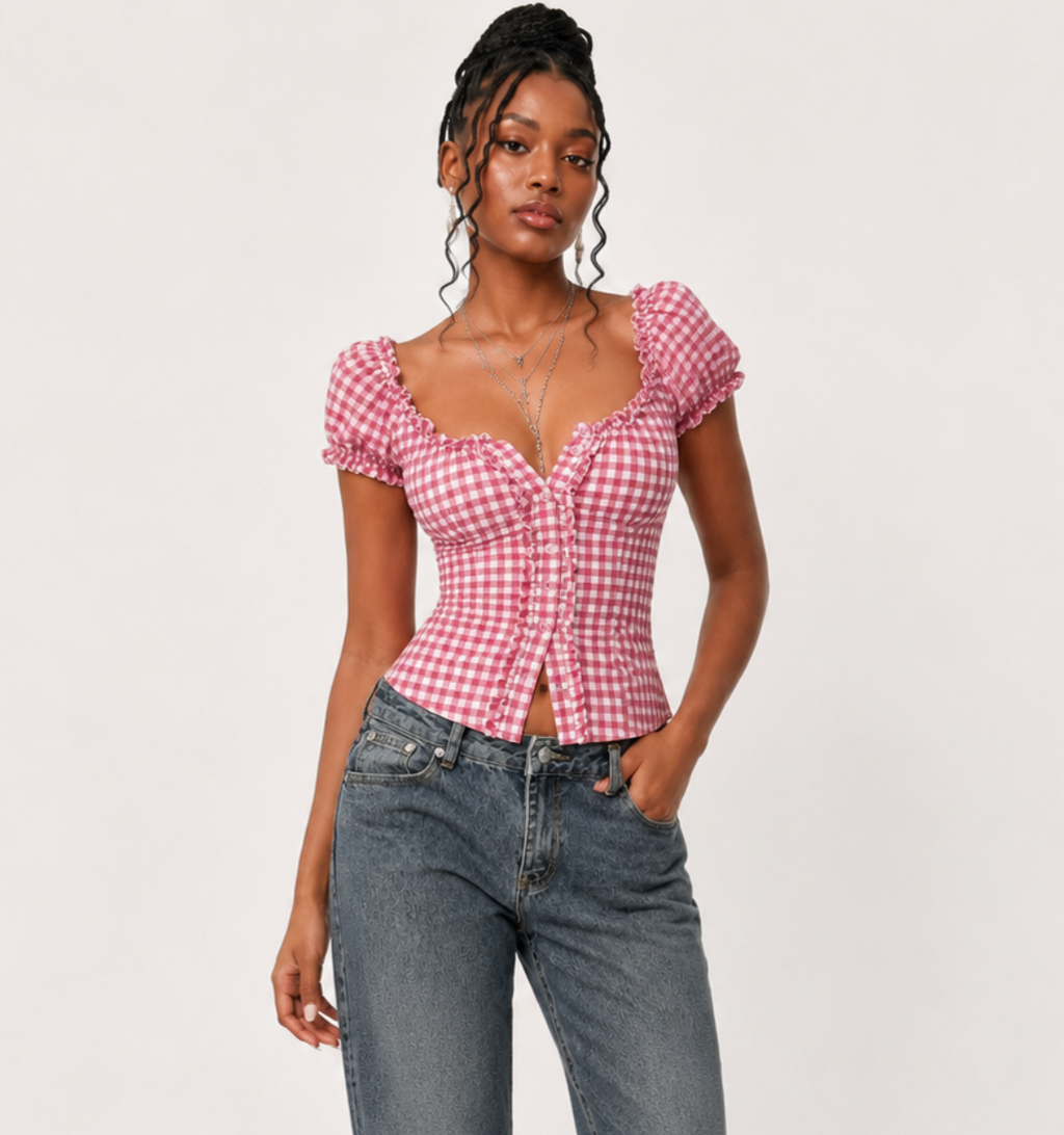 Top Vichy Rose